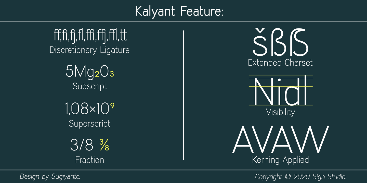 Kalyant Regular Font preview